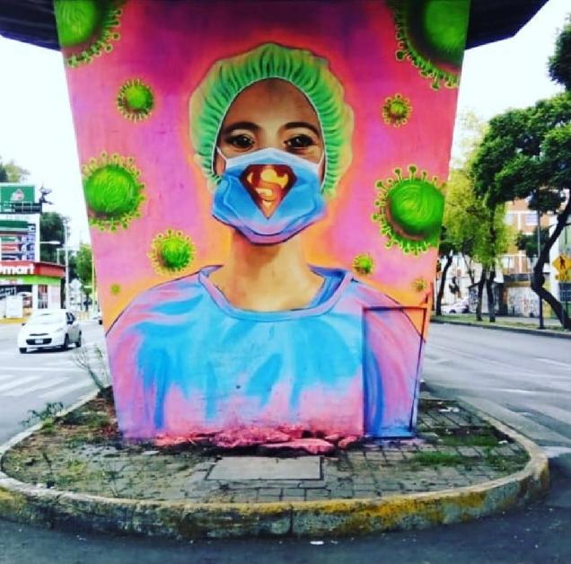 全球连线 |“抗疫涂鸦”把生命的色彩还给“后疫情生活”