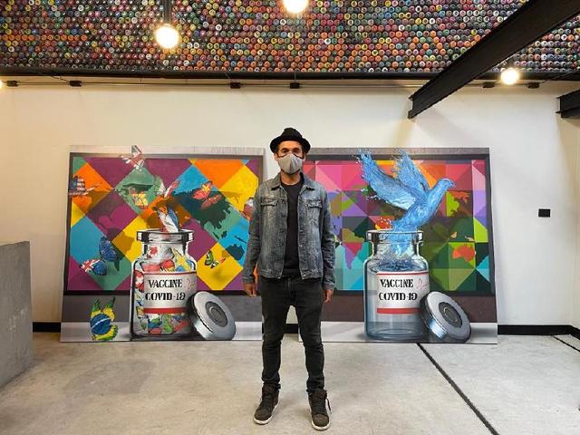 全球连线 |“抗疫涂鸦”把生命的色彩还给“后疫情生活”