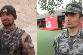 喀喇昆仑戍边卫士把在班公湖升起的国旗带到北京……图片