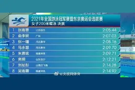 张雨霏200蝶游出个人最佳图片