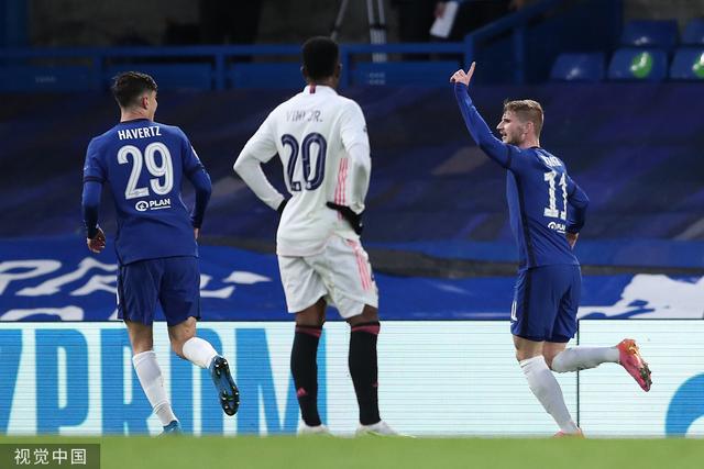 欧冠半决赛：切尔西2-0皇马，总分3-1进决赛