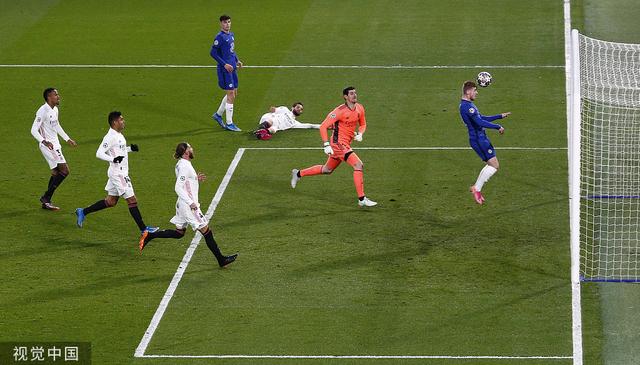 欧冠半决赛：切尔西2-0皇马，总分3-1进决赛