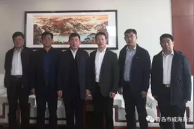 「青岛市威海商会」青岛市威海商会领导走访青岛博宁福田通道设备公司图片