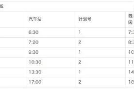 滨州市惠民县6路旅游公交线路发车时间调整图片