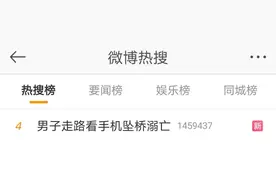 走路看手机，男子坠桥溺亡！教训太惨痛图片