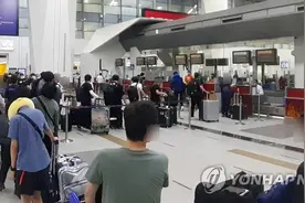 韩媒：164名在印韩企员工乘撤侨航班回国图片