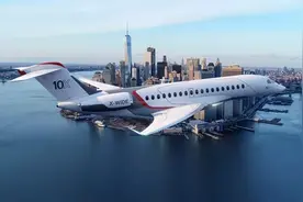 达索航空公布猎鹰10X公务机 拥有长航程与同级别最大的机舱图片