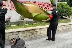 一片树叶砸晕路过男子！网友吓懵：南方的叶子不好惹图片