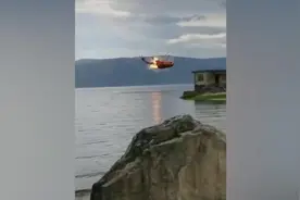 大理直升机坠洱海瞬间画面曝光：空中旋转多圈，尾部起火爆炸视频封面