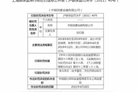 企业观｜罚百万元！中银消费金融贷款调查、审查不尽职，近两年业绩持续下滑图片