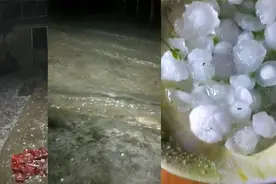 贵州遭冰雹暴雨袭击 最大冰雹直径达50毫米图片
