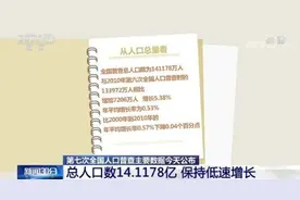 我国总人口数14.1178亿 保持低速增长 人口素质不断提高图片