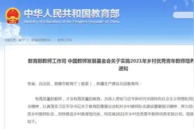山东共24个推荐名额！2021年乡村优秀青年教师培养奖励计划发布图片