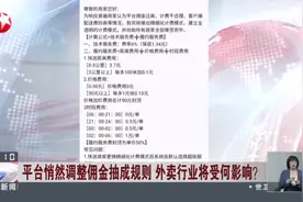 平台悄然调整佣金抽成规则  外卖行业将受何影响？  网传美团将按距离等因素对商家佣金进行浮动计费视频封面
