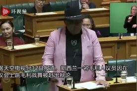 新西兰毛利人议员在议会上跳毛利战舞被赶图片