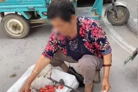 卖樱桃老人不会用移动支付，女生换现金全买下视频封面