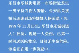 广东一市场内男子持刀劫持女童，孩子70岁爷爷上去两拳助警方制服歹徒图片