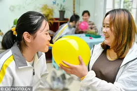 浙江长兴：亲子游戏 中考减压图片