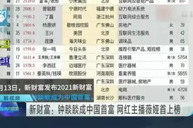 新财富：钟睒睒成中国首富  网红主播薇娅首上榜视频封面