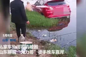 暖心闻｜山东聊城“大力哥”徒手将坠河小汽车推上岸！被困司机得救了图片