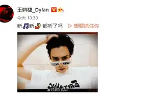 王鹤棣晒自拍眼神犀利 戴墨镜撸刘海霸道总裁范儿图片