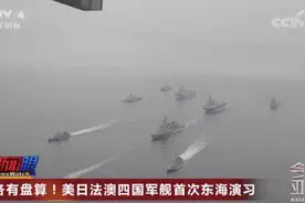 各有盘算！美日法澳四国军舰首次东海演习图片