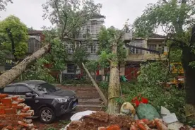 湖南岳阳出现12级大风，部分地区房屋倒塌受灾图片