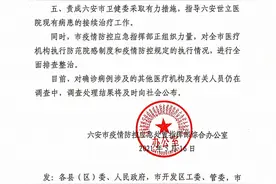 安徽六安疫情问责，两家医疗机构停业，区卫健委负责人停职图片
