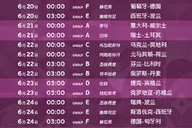 收藏！最新欧洲杯赛程 来了图片
