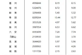 人口加速向省会流动：安徽合肥常住人口超越阜阳，居全省第一图片
