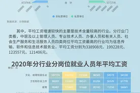 数据图解丨2020年平均工资出炉 IT行业超17万居首图片