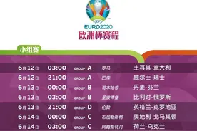 开赛在即，央视公布欧洲杯赛事转播时间表图片