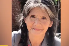 66岁老人神仙颜值走红，网友：是公主吧图片