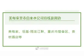 重要停水通知！南岸、巴南这些片区23日将停水10小时图片