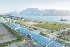 香港原启德机场前跑道变身空中花园图片