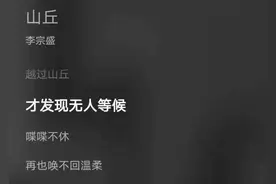 分手后才听懂：越过山丘，无人等候图片