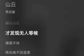 分手后才听懂：越过山丘，无人等候图片