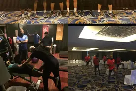 马尔代夫备战受困疫情 酒店大宴会厅当训练场图片