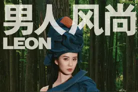 摩登女郎！刘诗诗牛仔裤包头拍大片 衣服反穿又酷又美图片