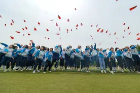 高考临近 运动减压图片