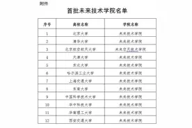 12所一流大学入选，教育部公布重要名单图片