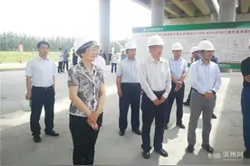 滨州市领导调研济高高速邹平段建设情况图片