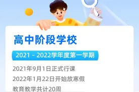 放假通知！成都中小学寒暑假时间定了图片