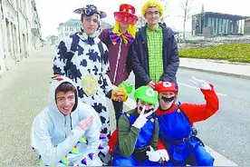 法国：高考倒计时100天狂欢图片