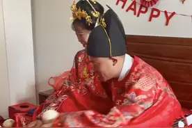 谁抢的馍馍多，谁当家，下一秒新郎举动太有爱了图片