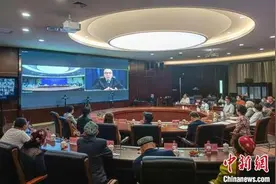 巴基斯坦新疆籍侨胞和留学生代表与在疆侨眷“云”话“巴铁”之谊图片