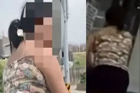 不戴口罩逛街遇警察劝阻 台湾一女子失控咆哮：我火很大，走开图片