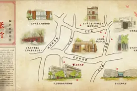 零距离体验红色文化，95后、00后大学生手绘红色地图，共上一堂“行走的党史课”图片