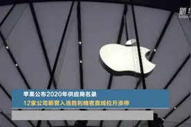 苹果公布2020年供应商名录 12家公司新晋入选胜利精密直线拉升涨停视频封面