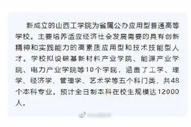 山西工学院揭牌成立图片